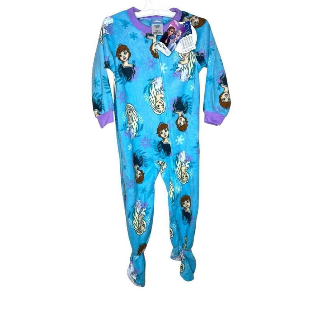 NEW Disney Frozen Fleece Blanket Sleeper Elsa & Anna Size 3T